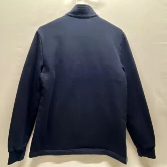 Calvin Klein Men's 1/4 Zip Small Navy Blue Black Grey Long Sleeve Pullover EUC - Picture 4 of 9
